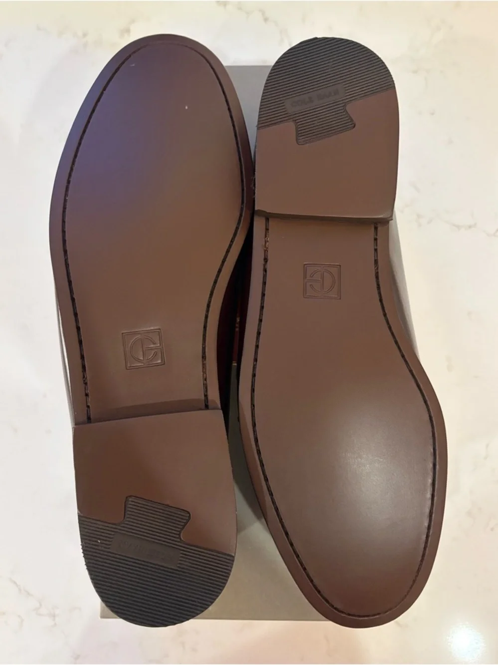 NWT Cole Haan Men’s Burgundy Leather Pinch Penny Loafer. Size 11. - Picture 8 of 9